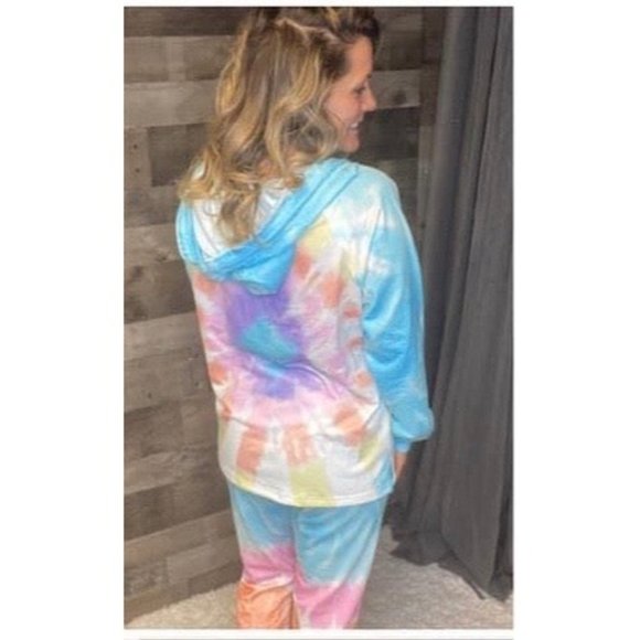 She & Sho Woodstock Tie Dye Jogger Set - Picture 3 of 4